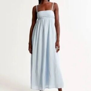 Abercrombie Crinkle Textured Maxi Dress